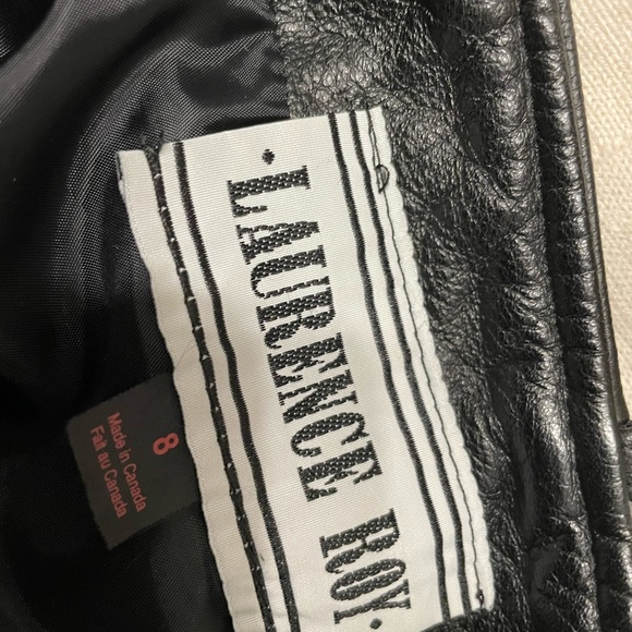 3/4 black leather pants from Laurence Roy - Picture 3 of 3